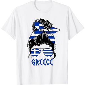 Greece Graphic Design for Girls Kid Greek Toodler T-Shirt (Small)