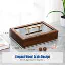 Dried Fruit Holder Tray Party Serving Platter Snack Storage Box Decor Divided Serving Tray for Sweets Cookies Family Reunions, Rectangle Handled