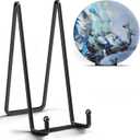 IPAME 16 Inch Heavy Duty Plate Stand (2 Pack) - Metal Display Easel for Large Plates, Picture Frames, Signs, Posters, Decorative Platters