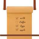 Lincia 12 Inch Kraft Paper Roll Dispenser Wall Mounted 30 Meters Brown Grocery List Note Craft Butcher Paper Roll Holder Memo Board for Wall Decor, to-do Lists, DIY Drawing, Artwork, Creative