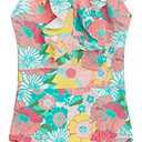 Kanu Surf Girls' Gianna Beach Sport Ruffle One Piece Swimsuit size 16