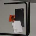 Kawaiita Hand Towel Holder Stand for Bathroom Kitchen Countertop, Matte Black Modern Free Standing Towel Racks with Heavy Base, Holds 2 Towels