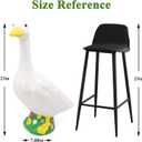 23 Inch Large Wearable Outfits Porch Goose Statue Figurine, Waterproof Outdoor Sculpture for Front Porch, Patio, Lawn & Garden Decoration, Unique Holiday Birthday Gift for Women