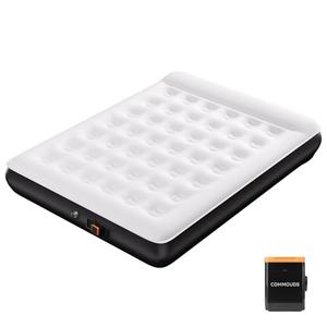 COMMOUDS Queen Air Mattress with Built-in USB Rechargeable Air Pump, Camping Blow up Mattress, Portable Inflatable Mattress, Air Bed for Outdoor, Travel, Home and Guest, 8" Raised