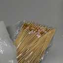 100 Pcs 8 Inch Long Cocktail Picks Fancy Toothpick for Appetizer Bamboo Cocktail Stick for Fruit Drink Dessert Barbecue Charcuterie Pearl Skewer for Wedding Birthday Baby Shower Party