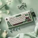 Redragon K681 Pro Wireless Mechanical Keyboard, Gasket Mounted RGB Gaming Keyboard with Volume Knob, MDA-Profile, Pre-Lubed Linear Switches, 81 Keys 75 Tri-Mode Hot Swappable for PC/Xbox/PS (Matcha)