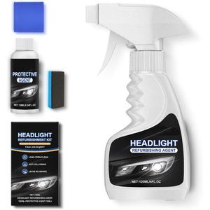 Car Headlight Restoration Kit Polisher Protector Sponge Towel For Cleaning Yellowing Oxidation Removal