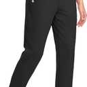G Gradual Fleece Lined Pants Women 27.5"/ 29" Golf Pants 3 Pockets Water Resistant Warm Sweatpants for Cold Weather, Black, XL, 27.5 Inch Inseam