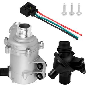 Electric Engine Water Pump W/Thermostat, Compatible with BMW 320i, 320i xDrive, 328i, 328i xDrive, 328i GT xDrive, 528i, 528i xDrive, 428i, 428i Gran Coupe, 428i xDrive Gran Coupe, X1, X3, X5, Z4