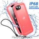 SPORTLINK for iPhone 16e Case/iPhone 17e Case, IP68 Waterproof Military Protective Full Body Heavy Duty Shockproof 360 Sealed Dustproof with Camera Screen Protector Cover for i Phone 16 e 6.1" Pink