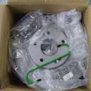 KAX Brake Kit Front and Rear for Chevrolet Malibu 2004-2012, Pontiac G6 2006-2010, Saturn Aura 2007-2009, 11.65" Front Rotors 10.64" Rear Rotors, Vented Brake Rotors Ceramic Brake Pads Replacement