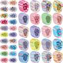 200 Pcs Adhesive Eye Patches for Kids Girls Cute Toddler Eye Patch Bulk Colorful Breathable Lazy Patch Cartoon Adhesive Bandages for Children Baby Light Blocking, 20 Styles, 3 x 2 Inches