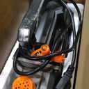 Orion Motor Tech AC Vacuum Pump and Gauge Set, 1/3 hp 4 cfm Vacuum Pump Manifold Gauge Kit with Leak Detector 3 Hoses & Accessories for R134a R12 R22 R502, A/C Vacuum Pump Kit for Auto HVAC Systems. Oil has leaked and the item is stained.