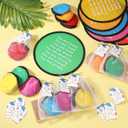 HyDren End of The Year Gifts Flying Disc Foldable Fan with Storage Bag Inspirational Card and Organza Bag Set Fun End of The Year Graduation Party Favors Summer Gifts Outdoor Activities