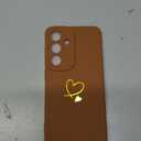 Newseego for Samsung Galaxy S23 Case Girls Women, Cute Love Heart Pattern Phone Case Flexible Liquid Silicone Shockproof Protective Bumper Cover for Samsung Galaxy S23,Coffee