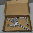 2 Sets 4 Inch Adjustable Pipe Hanger StrapHeavy Duty Galvanized Iron Stove Pipe BracketWall Support Chimney Pipe HolderRound Split Ring Vent Conduit Carrier Kitwith All Mounting Screws