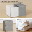 Clothes Storage Bins with Sturdy Frames, Foldable Fabric Clothing Organizer Box for Moving, Sweater Storage Cube with Lids and Zipper, Linen Closet Storage Bags for Blankets, Clothes, Sheet