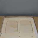 Woodure 6 in-1 Toddler Kitchen Step Stool with Wooden Stool, Foldable Learning Standing Tower with Blackboard & Feeding Tray, Wooden Kitchen Stool Helper for Kids, 1-3 Year Old Boy Girl Gifts