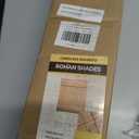 UNISHADES Blackout Cordless Bamboo Roman Shades 33 3/4×64 in Papara Carbon