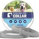 Flea Collar for Dogs, Tick Collar for Larger Dogs, Dog Flea Collars,8 Months Protection,Plant-Based Ingredients,Comfortable Dog Flea Collars  Perfect for Sleep, Play, Walks & Water Fun-2P