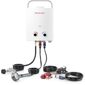 GASLAND 5L 1.32GPM Portable Propane Tankless Water Heater with 1.32GPM Water Pump and Pipe Strainer