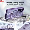 CASEKOO Cobalt Violet Glossy for Samsung Galaxy S26 Ultra Case [360 Spin Magnetic Stand][Fit for MagSafe][18FT Military-Grade Protection] Slim Durable Hand-Polished Frame S26 Ultra Case 6.9", Purple