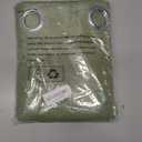 LAMIT Linen Curtains 45 inch Length 2 Panels, Linen Textured Thermal Insulated Bedroom Curtains Grommet Privacy Light Filtering Drapes for Living Room/Farmhouse, W52 x L45, Sage Green