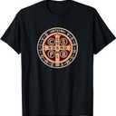 Medal of Saint Benedict Benedict Blessing Catholic T-Shirt, Small