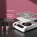 Nail Dust Collector Vacuum for Nail Techs Powerful Suction, Quiet 3-Speed Fan, Reusable HEPA Filter, One-Knob Control, Compact Portable for Gel/Acrylic Nails, Salon & Home