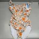Modest One Piece Swimsuit Women Tummy Control 2026 Long Torso Slimming Bathing Suit Cute Floral Swim Suits (Beige, L)