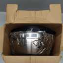 DUTZUN Mixing Bowls with Lids Set - 16pcs Stainless Steel Mixing Bowl Set with Colander, 3 Grater Attachments, Non-Slip Bottom, Metal Nesting Bowls with Strainer for Mixing & Serving - Black