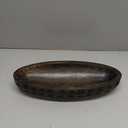 Samhita Mango Wood Decorative Bowl Home Decor Home Decorative Centerpiece Farmhouse Country, Restaurant, Caf (14" x 6" x 2.3")