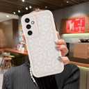 MOWIME Compatible with Samsung Galaxy A16 5G Case, Cheetah Print Shockproof Soft TPU Protective Cover for Women Girls, Slim Anti Scratch Leopard Case for Galaxy A16 5G 6.7 Inch, White