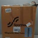 Sportneer Bike Trainer - Magnetic Stationary Bike Stand for 26-28" & 700C Wheels - Adjustable 6 Level Resistance Bike Trainer Stand for Indoor Riding with Quick Release Lever & Front Wheel Riser Block (Black)