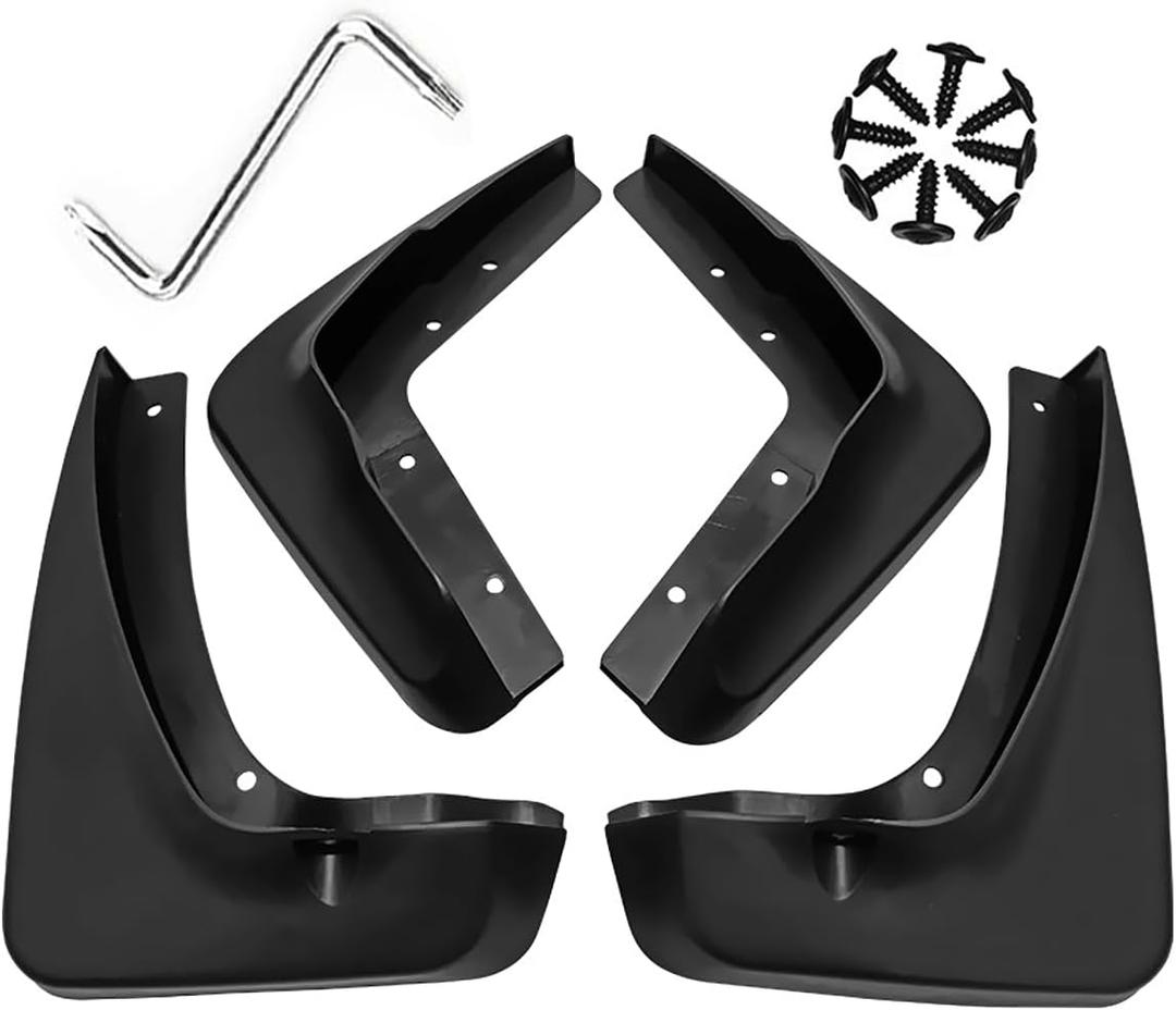 Mud Flaps Mud Guards Fit for 2013-2021 Chrysler 300C, Front & Rear Mud Splash Guards Accessories - 4 Pc, Black