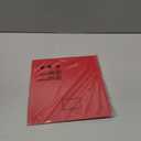 CRASPIRE 2Pcs Red Acrylic Sheets 20 x 20cm Opaque Glossy Plexiglass Plastic Sheet 0.1 Inch Thickness Square Laser Cutting Panel for DIY Projects Crafts Art Display Name Cards
