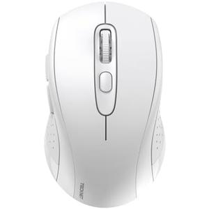 TECKNET Bluetooth Mouse, 4000DPI Wireless Mice for Laptop 2-in-1(BT 5.0/3.0+2.4Ghz) Computer Mouse with USB Receiver for Mac (USB-A+Bluetooth, White)
