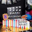JeVenis 27 PCS Friend Cake Topper Friend Party Decorations Friend Birthday Decorations Balls Cake Topper