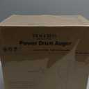 Drain Auger, Clog Remover with Drill Adapter, 25 Feet Flexible Plumbing Snake Use Manually or Powered for Kitchen, Bathroom and Shower Sink, Comes with Gloves (orange)