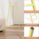2 Pack Gold Easel Stand for Wedding Sign, Heavy Duty Metal Display Easel with Adjustable Chain, 4-Tier Height Adjustable Art Easel for Painting, Posters, Pictures & Commercial Display