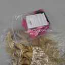FantaLook Women Long Curly 80s Blonde with Reddish Brown Cosplay Wig with Lace Headband Earrings and Necklace for Halloween