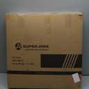 SUPERJARE 0.4'' Thick 6 Pcs 24 Sq Ft Rubber Top Exercise Equipment Mats, High Density EVA Foam Mats with Rubber Top, Interlocking Gym Flooring for Home Gym, Protective Workout Mat, Black