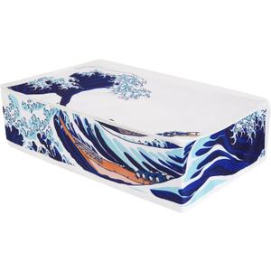 playvital Horizontal Dust Cover for ps5 Slim Disc Edition(The New Smaller Design), Nylon Dust Proof Protector Waterproof Cover Sleeve for ps5 Slim Console - The Great Wave