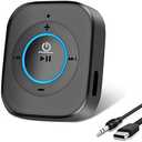 iDIGMALL Bluetooth 5.4 Receiver for Speaker, Wireless HiFi Music Adapter w/Built-in Mic for Hands-Free Calls for Car Home Stereo Wired Headphones with 3.5mm RCA Aux Jack, 20 Hrs Playtime, Multi-Point