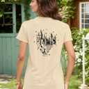 Tewmeu Flourish and Blotts Shirt Book Graphic Tees for Women Magical Wizard Costume Tops (Beige, S)