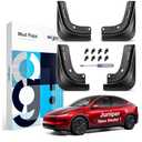 Wigoo 2025 New Tesla Model Y Juniper Accessories Mud Flaps [Stay Clean, Protect Paint] All Weather Guards Body Kits for Tesla New Model Y 2025 2026 Launch, Thicker Version (Set of 4)