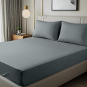 Bedding Queen Fitted Sheet - Bottom Sheet - Deep Pocket - Soft Microfiber - Shrinkage and Fade Resistant - Easy Care -1 Fitted Sheet Only (Grey)