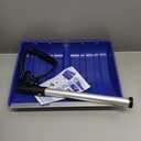 Snow Shovel for Driveway, 48 Inch Winter Snow Removal with Plastic Double Handle, Ergonomic Lightweight Snow Shovel for Home Sidewalk Garden Car Garage Outdoor