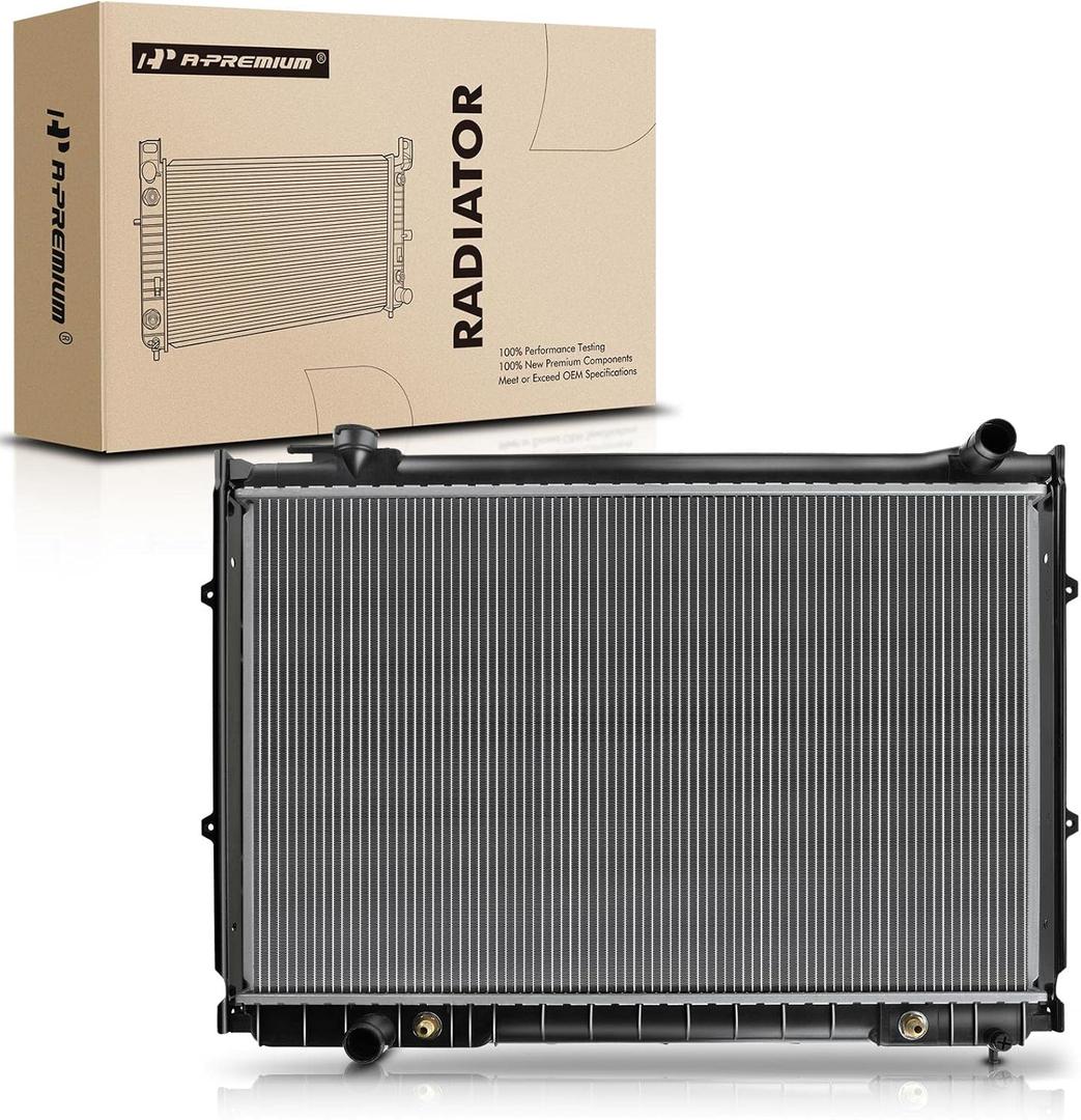 A-Premium Engine Coolant Radiator Assembly with Transmission Oil Cooler Compatible with Toyota T100 1993 1994 1995 1996 1997 1998