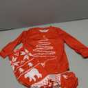 Family Matching Christmas Pajamas Set, Cute Elk Sleepwear for Boys Girls Dad Mum (Red Fireworks, Kid, 2 Years)